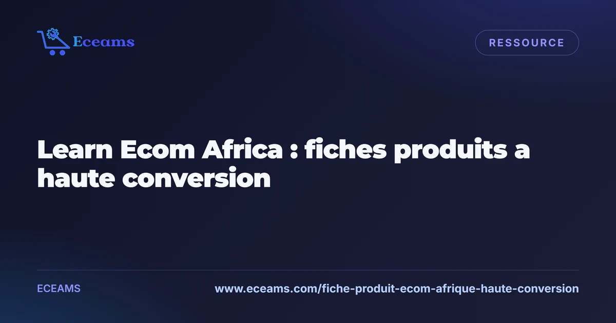 Learn Ecom Africa